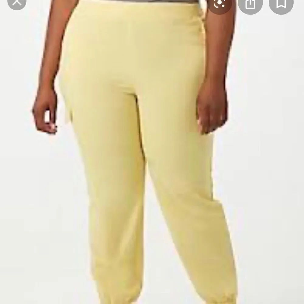 Dressbarn db Sunday Yellow joggers pants NWT new stretch waist NEW 1X NWT 14 16